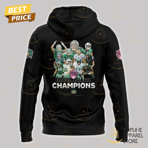 2024 StaffDNA Cure Bowl Champions Ohio Bobcats Hoodie – Black