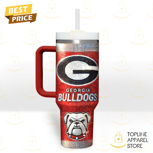 Georgia Bulldogs – Go Dawgs Tumbler With Handle And Straw