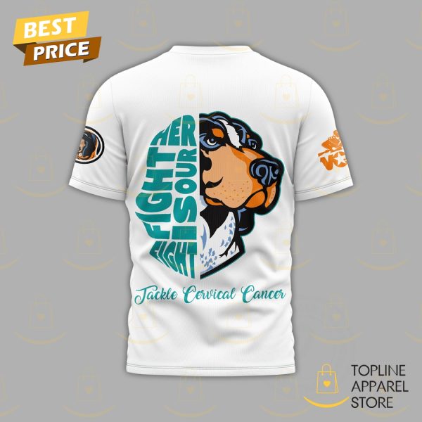 Tennessee Volunteers x Tackle Cervical Cancer 3D T-Shirt