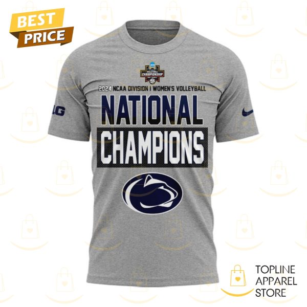 2024 National Champions Penn State Nittany Lions Volleyball 3D T-Shirt