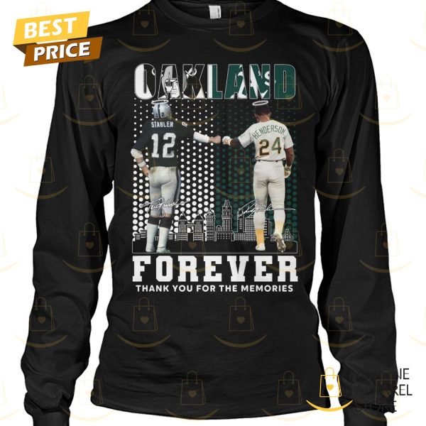 Oakland Athletics x Las Vegas Raiders Signature Thank You For The Memories Unisex T-Shirt