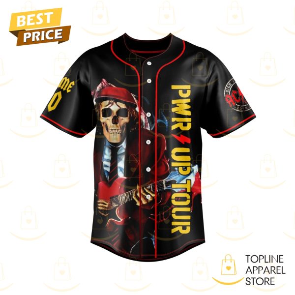 Personalized AC DC Pwr Up Tour Baseball Jersey