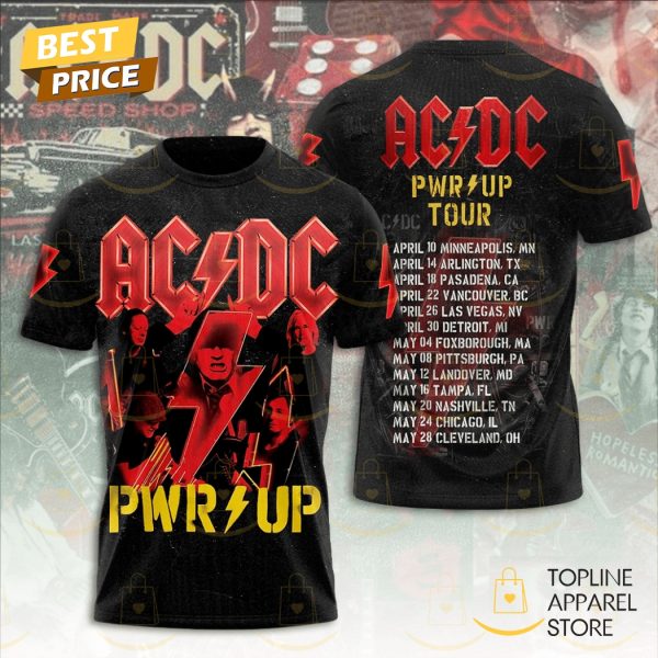 AC DC Pwr Up Tour 2025 3D T-Shirt