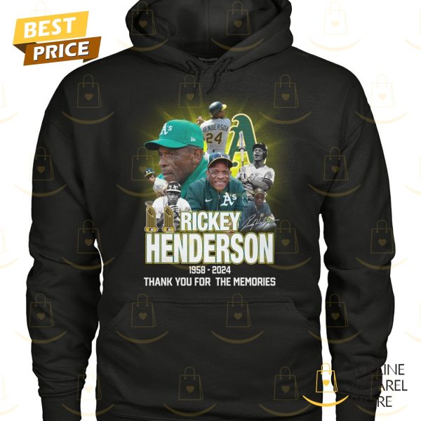 Rickey Henderson Oakland Athletics 1958-2024 Thank You For The Memories Unisex T-Shirt