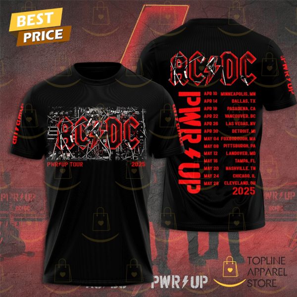 AC DC Pwr Up 2025 3D T-Shirt