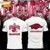 Arkansas Razorback 2024 Autozone Liberty Bowl Champions 3D T-Shirt – Black