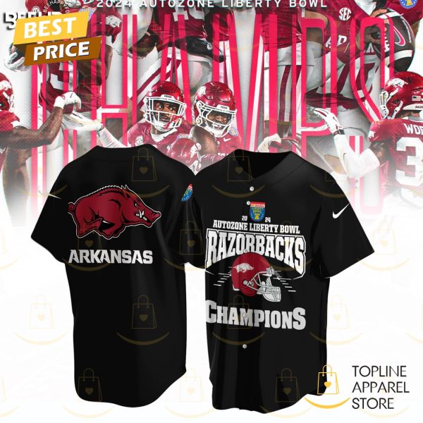 Arkansas Razorback 2024 Autozone Liberty Bowl Champions Hoodie