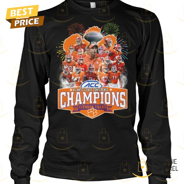 2024 ACC Football Conference Champions Clemson Tigers Football Unisex T-Shirt