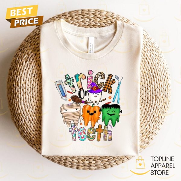 Trick Or Teeth Halloween Trick Or Treat Shirt