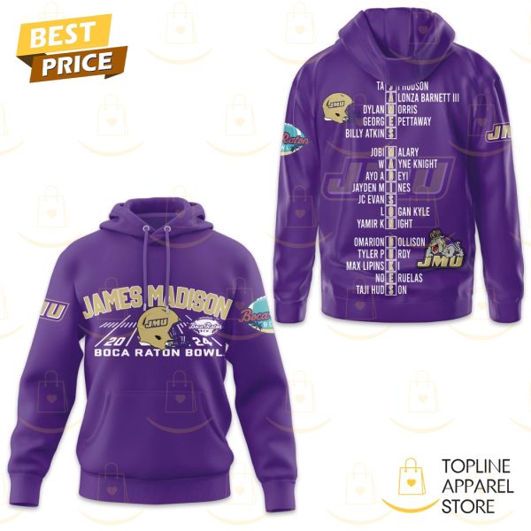 James Madison Dukes 2024 Raton Bowl Hoodie