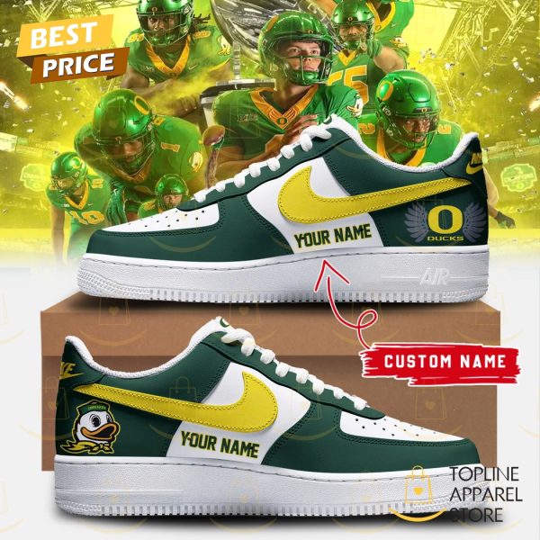 Personalized Oregon Ducks Football Champions Logo Air Force 1