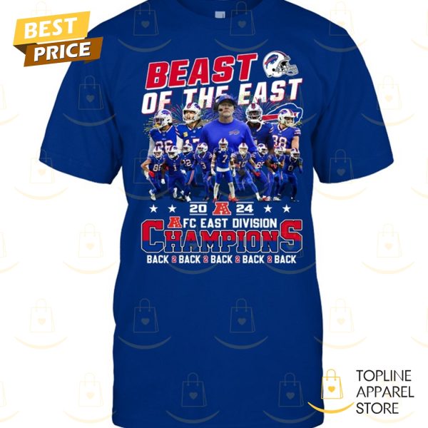 Beast Of The East 2024 AFC East Division Champions Buffalo Bills Unisex T-Shirt