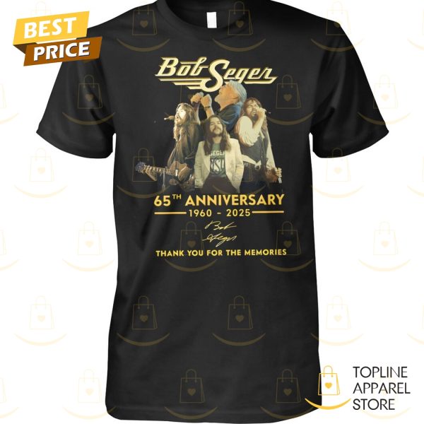 Bob Seger 65th Anniversary 1960-2025 Signature Thank You For The Memories Unisex T-Shirt