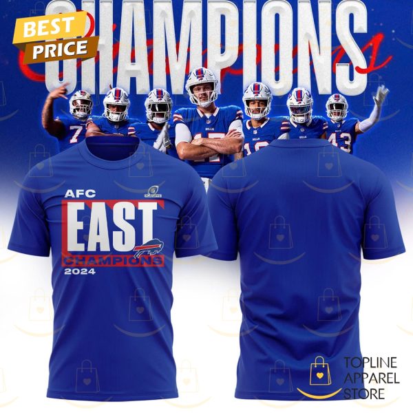 Buffalo Bills Fanatics Royal 2024 AFC East Division Champions Unisex T-Shirt