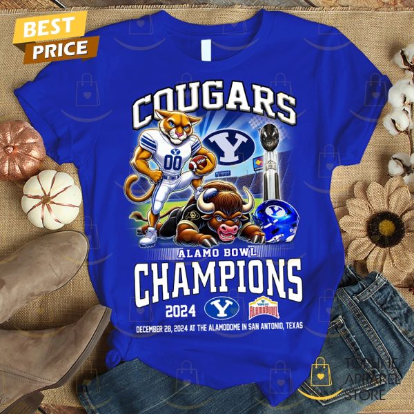 BYU Cougars Alamo Bowl Champions 2024 Unisex T-Shirt