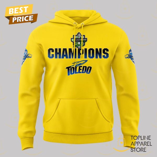 2024 Gameabove Sports Bowl Champions Toledo Rockets Football Hoodie – Gold