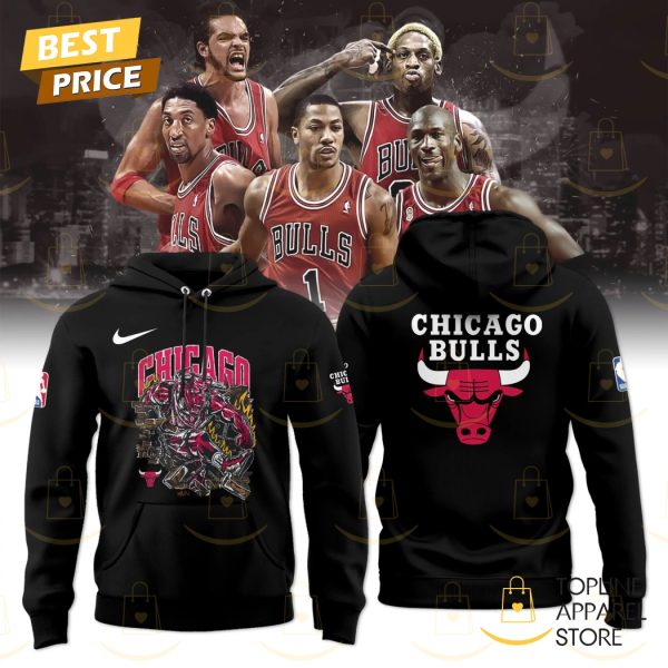 Chicago Bulls x Warren Lotas Design Hoodie – Black