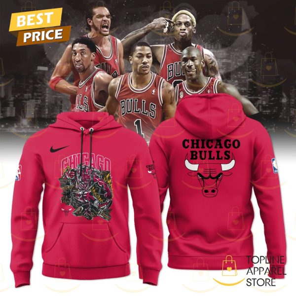 Chicago Bulls x Warren Lotas Design Hoodie – Red