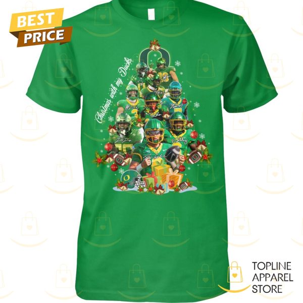 Christmas With My Oregon Ducks Unisex T-Shirt