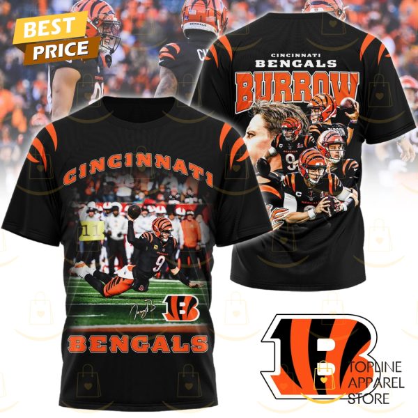 Cincinnati Bengals Joe Burrow Signature 3D T-Shirt