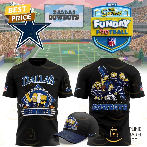 Dallas Cowboys x The Simpson Funday Football 3D T-Shirt