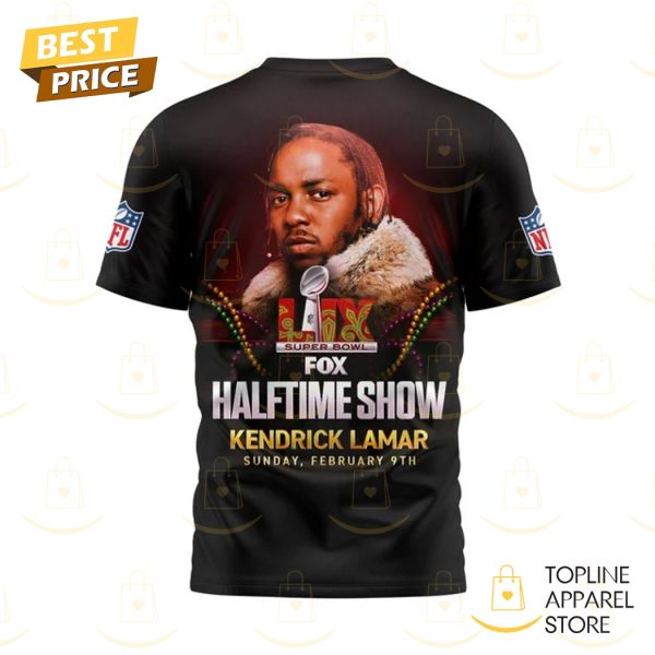 Kendrick Lamar Super Bowl Fox Halftime Show 3D T-Shirt