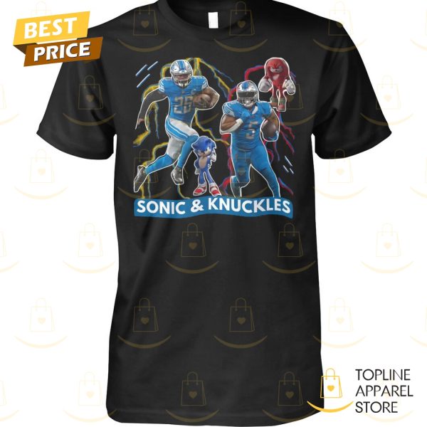 Detroit Lions Sonic & Knuckles Unisex T-Shirt