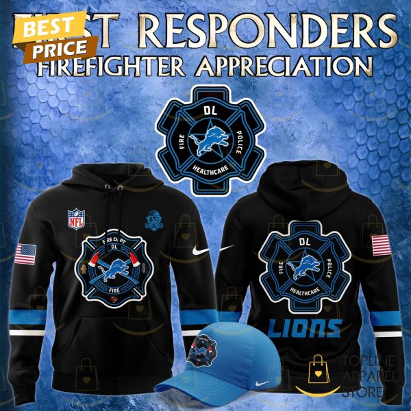 Detroit Lions x 2024 Firefighter Appreciation Night Hoodie