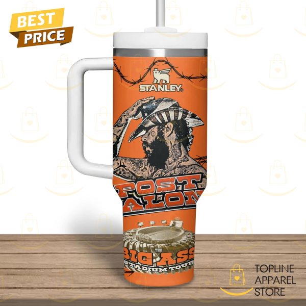 Post Malone The Big Ass Stadium Tour Tumbler With Handle And Straw