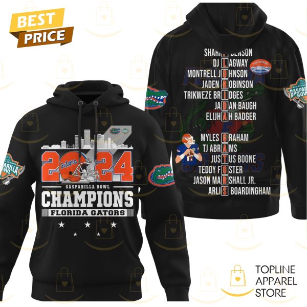 2024 Gasparilla Bowl Champions Florida Gators Hoodie