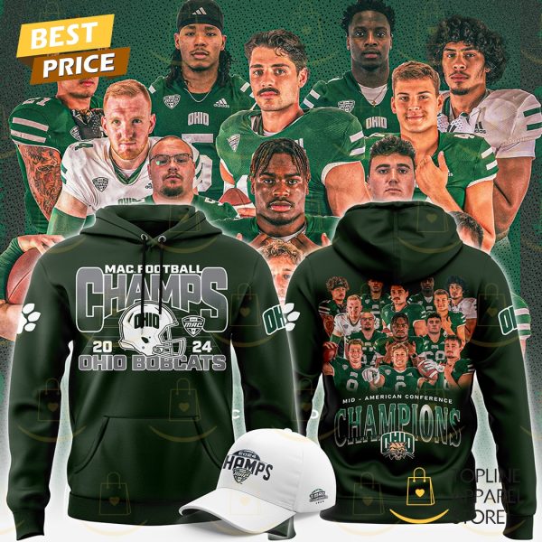 Ohio Bobcats Football MAC Champions 2024 Hoodie