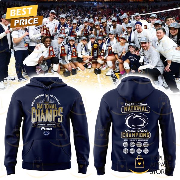 Eight – Time National Penn State Nittany Lions Women Volleyball Champions Hoodie