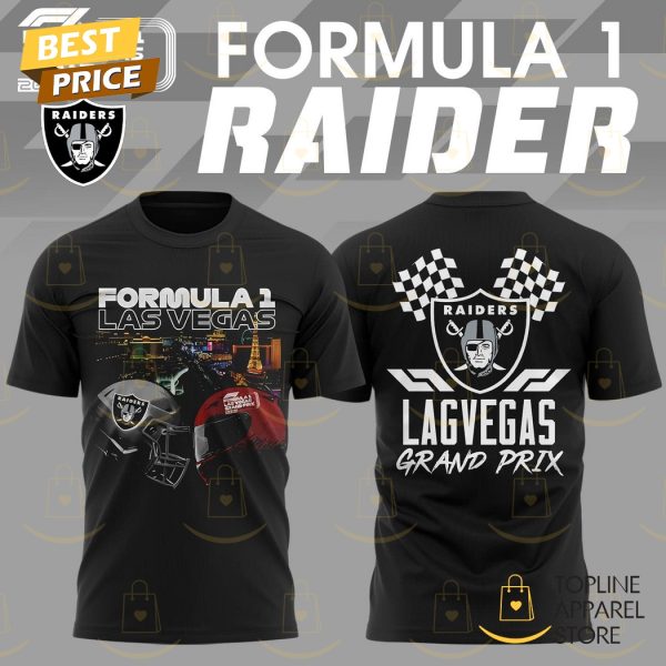 Las Vegas Raiders x Formula 1 Grand Prix 2024 3D T-Shirt