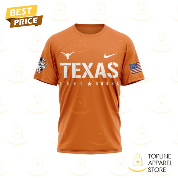 Texas Longhorns Football – Hook Em Horns 3D T-Shirt