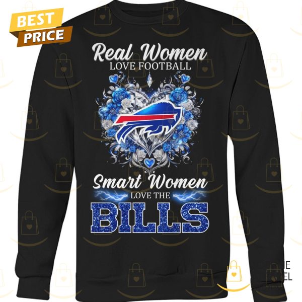 Real Women Love Football Smart Women Love The Buffalo Bills Unisex T-Shirt