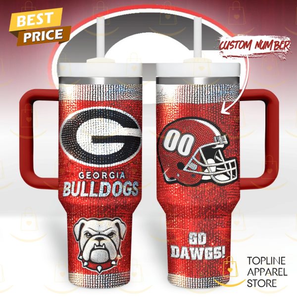 Georgia Bulldogs – Go Dawgs Tumbler With Handle And Straw