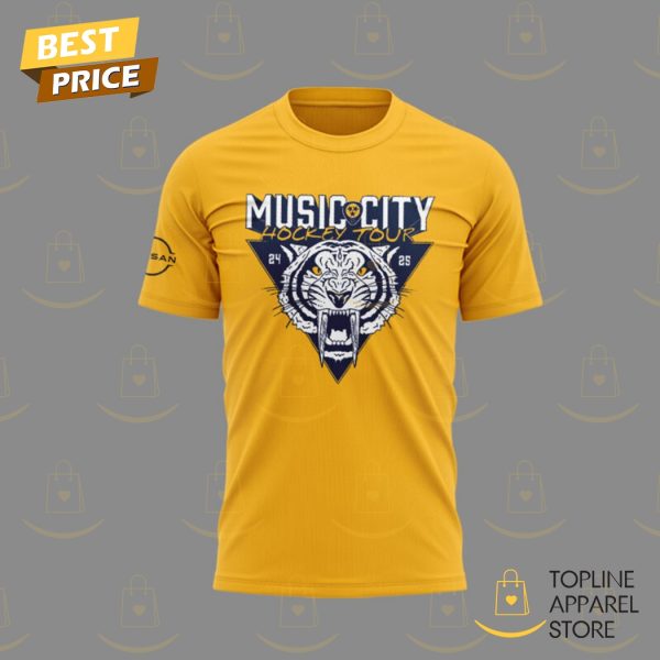 Nashville Predators Music City Hockey Tour 3D T-Shirt