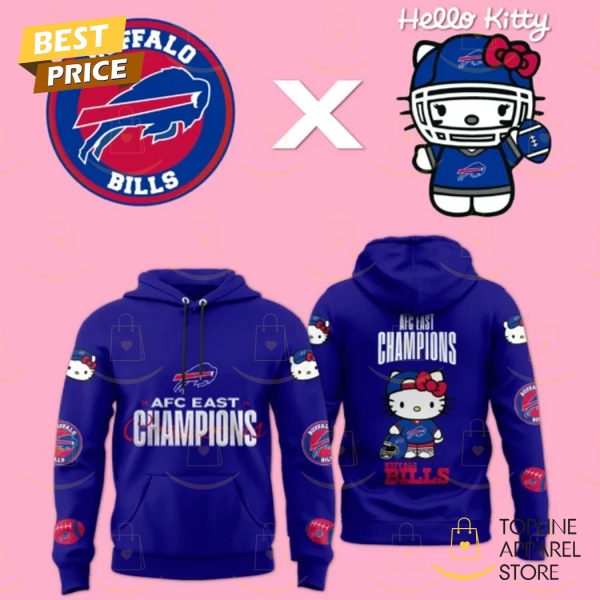 Hello Kitty x Buffalo Bills 2024 AFC Champions Hoodie