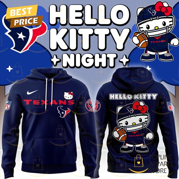 Houston Texans Hello Kitty Logo Hoodie