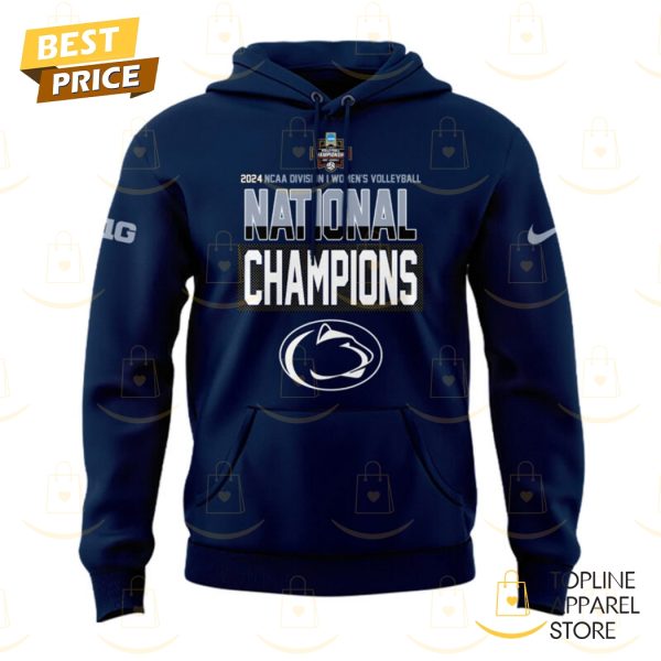 2024 National Champions Penn State Nittany Lions Volleyball Hoodie – Blue