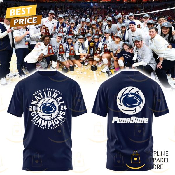 Penn State Nittany Lions Women Volleyball 8 Time National Champions 2024 3D T-Shirt