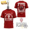 Indiana Hoosiers Engineered For H12tory College Football Playoff Forks Up 3D T-Shirt