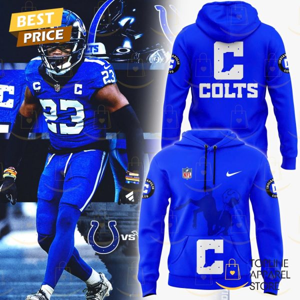 Indianapolis Colts Football Logo Design Hoodie – Blue