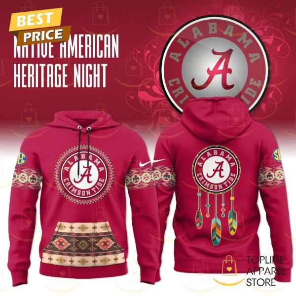 Alabama Crimson Tide Football Native American Heritage Hoodie