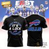 Its A Lock 2024 AFC East Champions Buffalo Bills 3D T-Shirt – Red