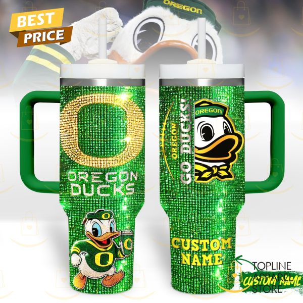 Personalized Oregon Ducks – Go Ducks Tumbler With Handle And Straw