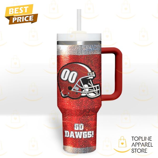 Georgia Bulldogs – Go Dawgs Tumbler With Handle And Straw