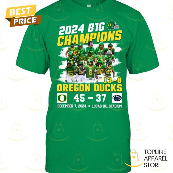 2024 Big 10 Champion Oregon Ducks Unisex T-Shirt