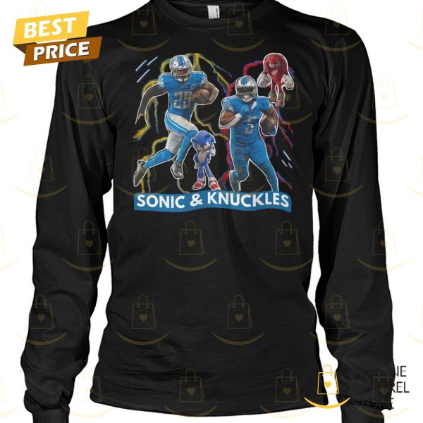 Detroit Lions Sonic & Knuckles Unisex T-Shirt