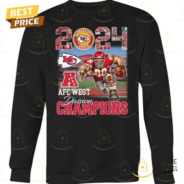 2024 AFC West Division Champions Kansas City Chiefs Unisex T-Shirt